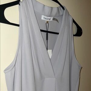 Calvin Klein Light Gray Sleeveless Top
